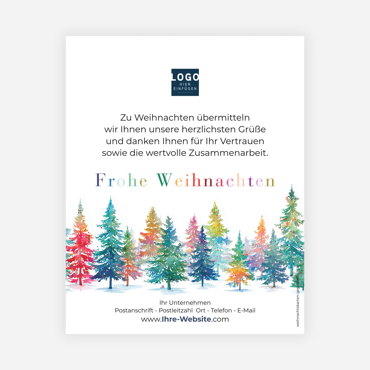 Waldglanz | Digitale Weihnachtskarten • eCard Bild photo N° 1